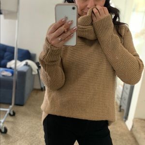 Vince Wool Blend Oversized Turtleneck